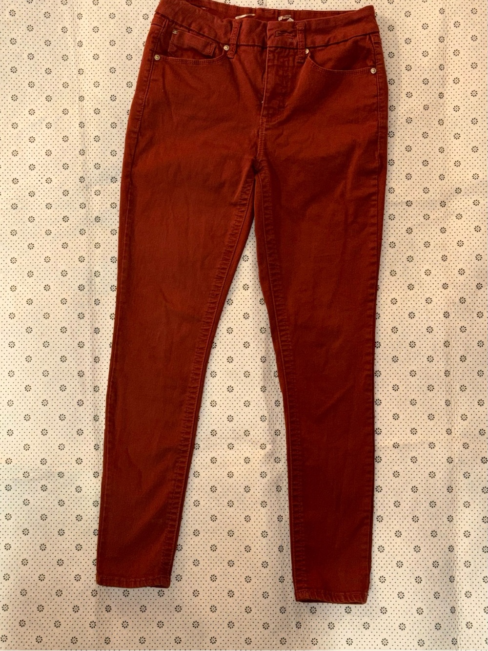 Seven7 Burgundy Skinny Jeans Women’s Size 6 Stretch Mid Rise